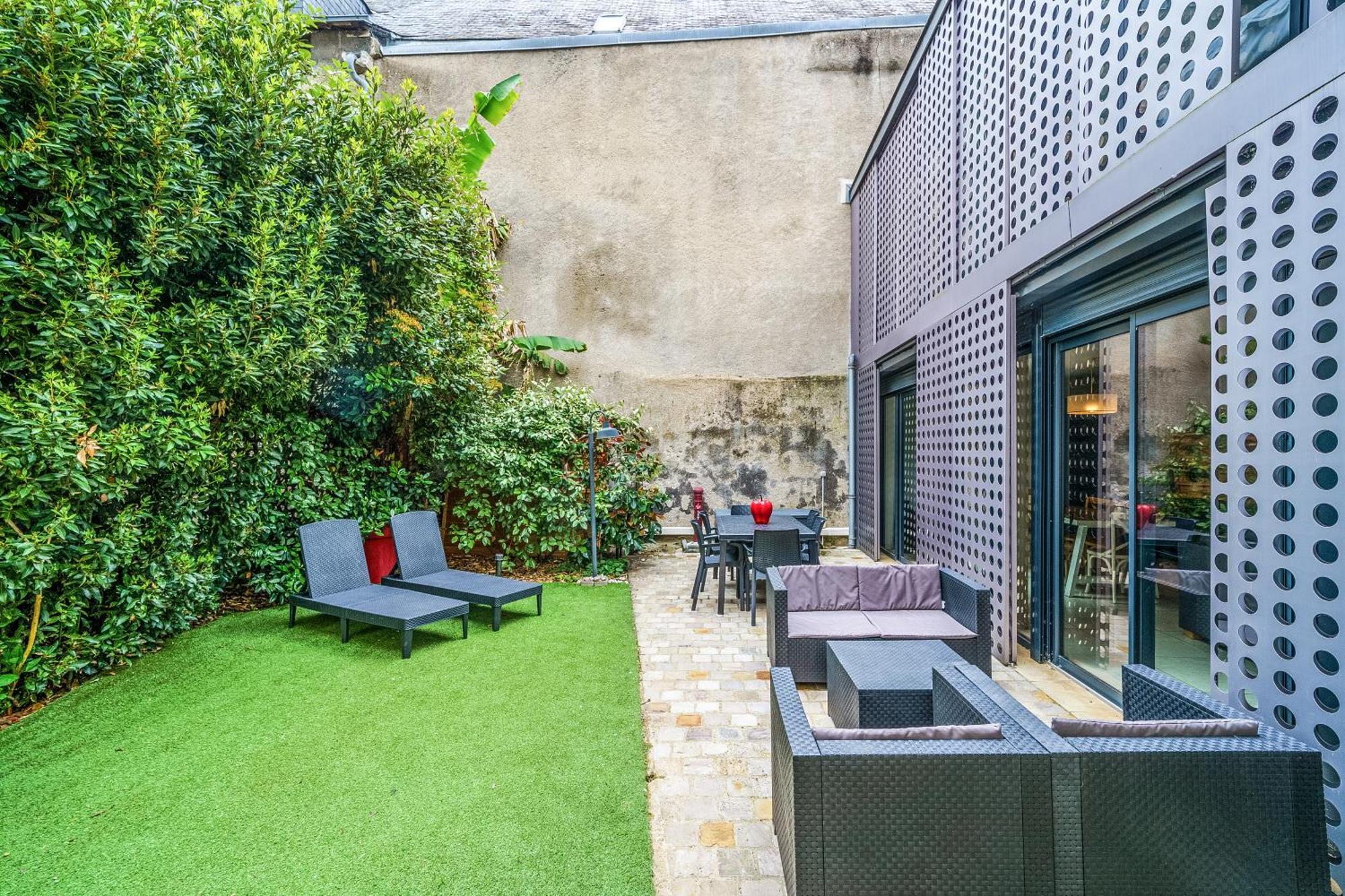 Maison D'Architecte Centre Tours Jardin, Climatisation, Parking 5 P Екстер'єр фото
